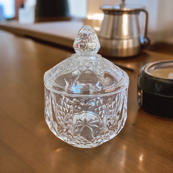 Vintage Cristal d’Arques of Paris lead Crystal Longchamps sugar bowl with lid - Picture 1 of 4